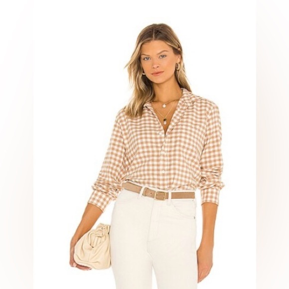 Frank & Eileen Button Down "the Barry" - Camel Check/Plaid - Extra Small XS - Picture 2 of 16